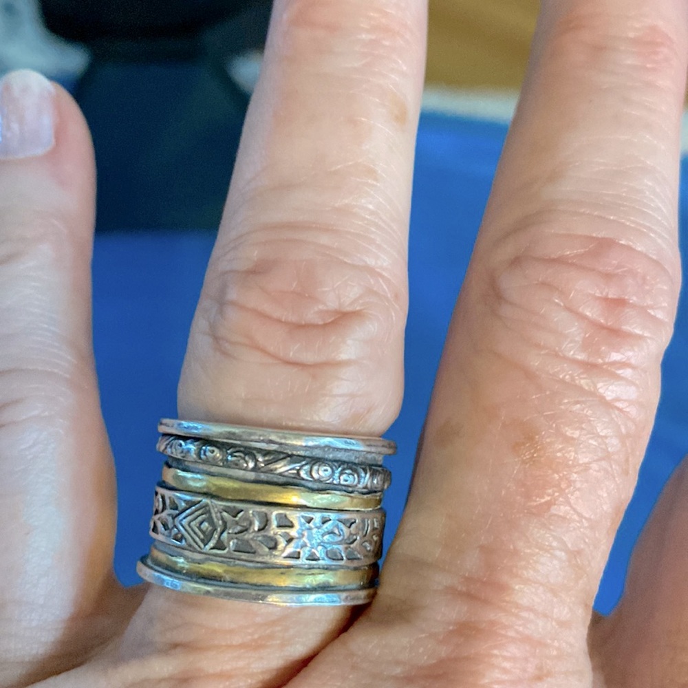 COPY - Silpada Sterling Silver and Brass Ring